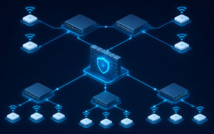 Modernes Firmennetzwerk: zentral verwaltete Switches und Access Points